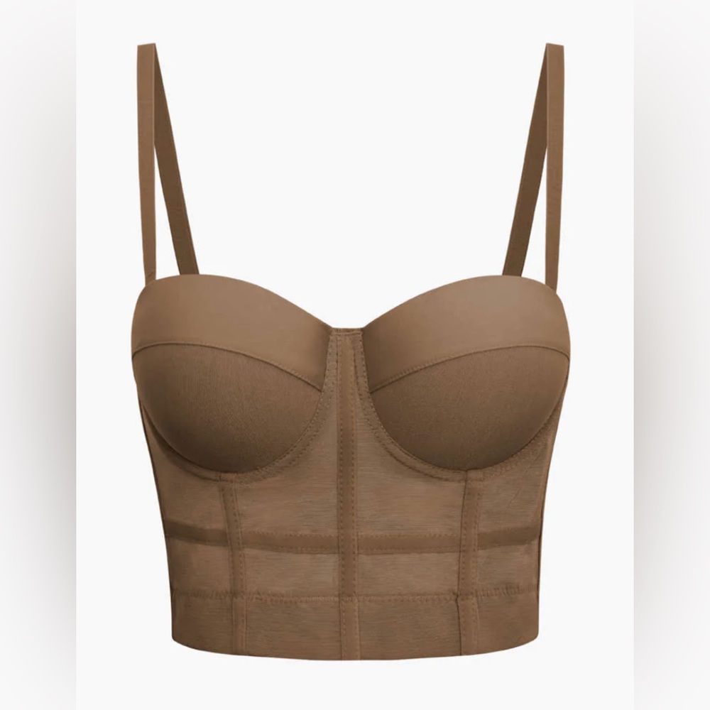 NWT Micas Mesh Underwire Bustier Top